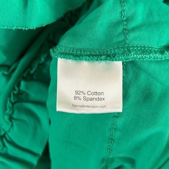 Hanna Andersson Green Ruffle Dress Sz 120 (US 6/7) - Picture 7 of 15